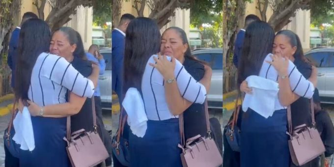 Madre de joven fallecida en Los Guandules acude al Palacio de Justicia por traslado de mayor del Ejército