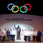 Fundación Juan Ulises García Saleta, inaugura plaza olímpica en honor al padre del olimpismo